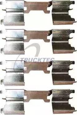 Trucktec Automotive 02.35.468 - Piederumu komplekts, Disku bremžu uzlikas www.autospares.lv