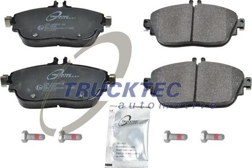 Trucktec Automotive 02.35.432 - Bremžu uzliku kompl., Disku bremzes www.autospares.lv