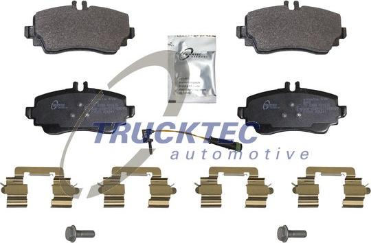 Trucktec Automotive 02.35.563 - Bremžu uzliku kompl., Disku bremzes www.autospares.lv