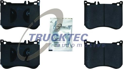 Trucktec Automotive 02.35.508 - Bremžu uzliku kompl., Disku bremzes www.autospares.lv