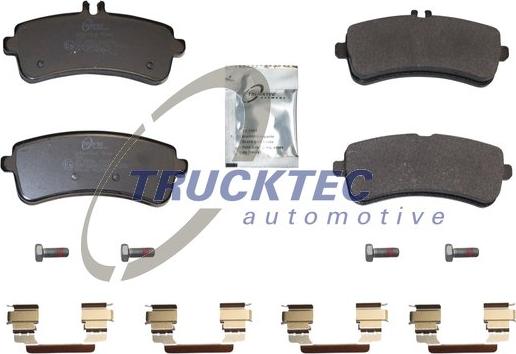 Trucktec Automotive 02.35.519 - Тормозные колодки, дисковые, комплект www.autospares.lv