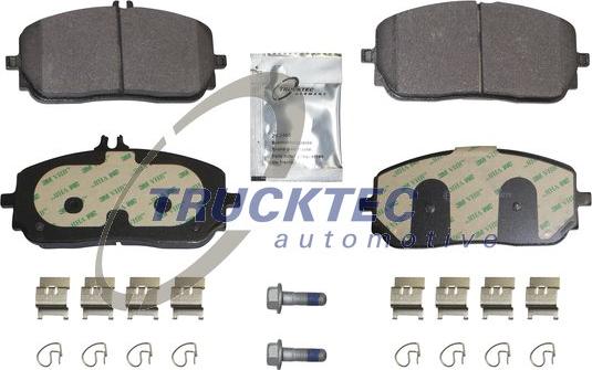 Trucktec Automotive 02.35.628 - Bremžu uzliku kompl., Disku bremzes www.autospares.lv