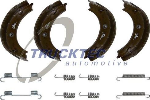 Trucktec Automotive 02.35.052 - Brake Shoe Set, parking brake www.autospares.lv