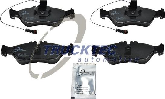 Trucktec Automotive 02.35.085 - Тормозные колодки, дисковые, комплект www.autospares.lv