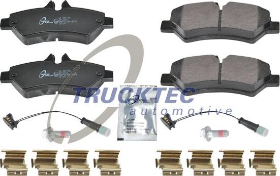 Trucktec Automotive 02.35.195 - Bremžu uzliku kompl., Disku bremzes www.autospares.lv