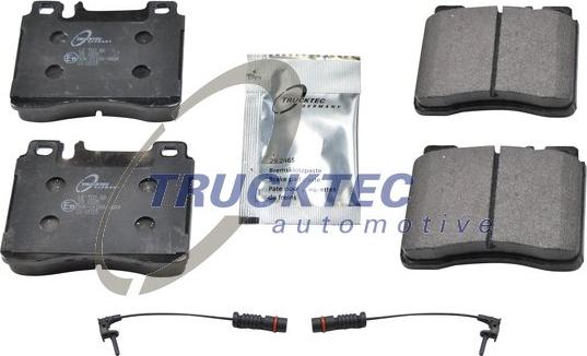 Trucktec Automotive 02.35.152 - Bremžu uzliku kompl., Disku bremzes autospares.lv