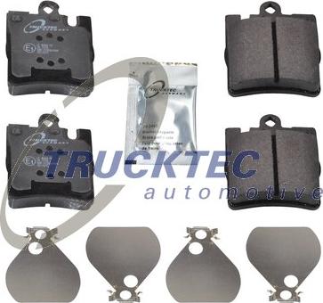 Trucktec Automotive 02.35.106 - Bremžu uzliku kompl., Disku bremzes www.autospares.lv