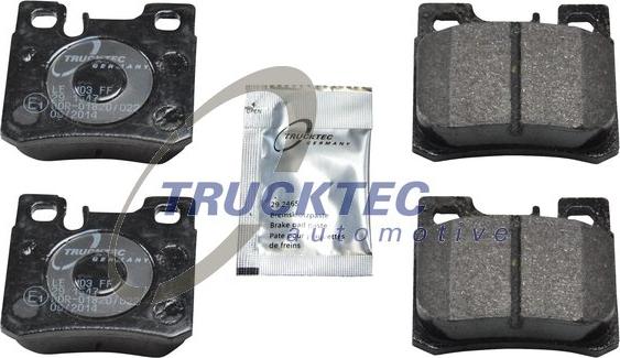 Trucktec Automotive 02.35.103 - Bremžu uzliku kompl., Disku bremzes www.autospares.lv