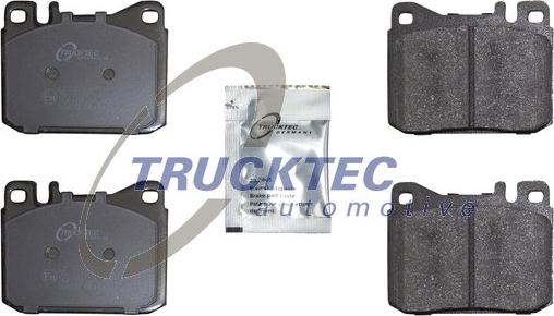 Trucktec Automotive 02.35.132 - Bremžu uzliku kompl., Disku bremzes www.autospares.lv