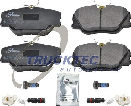 Trucktec Automotive 02.35.126 - Bremžu uzliku kompl., Disku bremzes www.autospares.lv