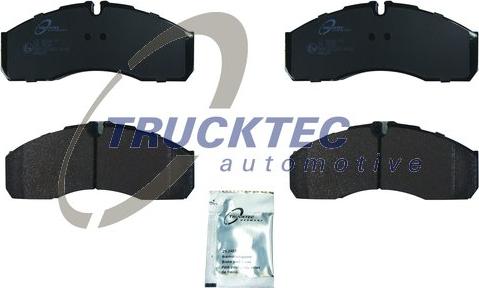 Trucktec Automotive 02.35.242 - Тормозные колодки, дисковые, комплект www.autospares.lv