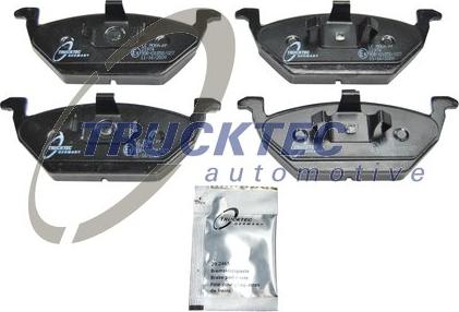 Trucktec Automotive 07.35.141 - Тормозные колодки, дисковые, комплект www.autospares.lv