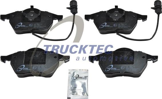 Trucktec Automotive 07.35.109 - Тормозные колодки, дисковые, комплект www.autospares.lv