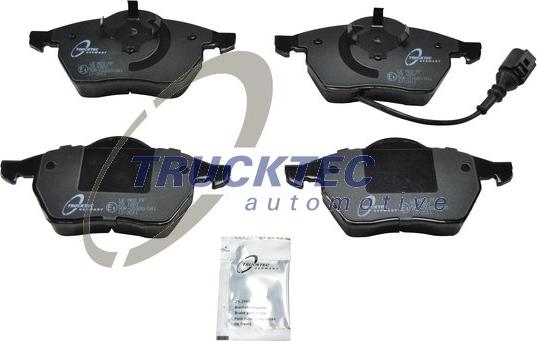 Trucktec Automotive 07.35.104 - Brake Pad Set, disc brake www.autospares.lv