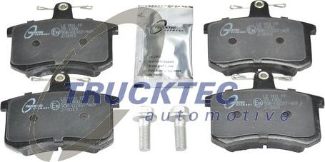 Trucktec Automotive 07.35.108 - Тормозные колодки, дисковые, комплект www.autospares.lv