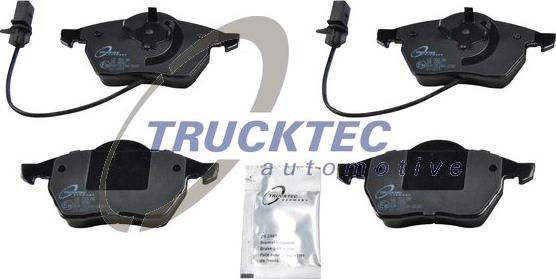 Trucktec Automotive 07.35.107 - Тормозные колодки, дисковые, комплект www.autospares.lv