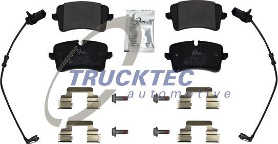 Trucktec Automotive 07.35.290 - Тормозные колодки, дисковые, комплект www.autospares.lv