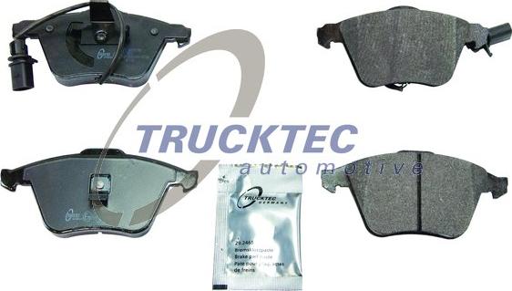 Trucktec Automotive 07.35.244 - Тормозные колодки, дисковые, комплект www.autospares.lv