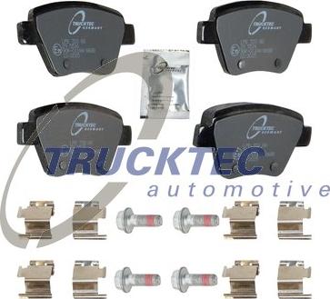 Trucktec Automotive 07.35.247 - Тормозные колодки, дисковые, комплект www.autospares.lv