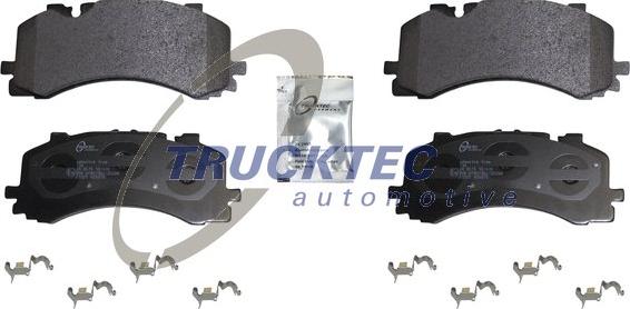 Trucktec Automotive 07.35.289 - Bremžu uzliku kompl., Disku bremzes www.autospares.lv