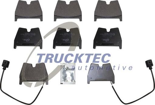 Trucktec Automotive 07.35.287 - Bremžu uzliku kompl., Disku bremzes www.autospares.lv