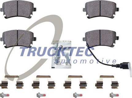 Trucktec Automotive 07.35.239 - Тормозные колодки, дисковые, комплект www.autospares.lv