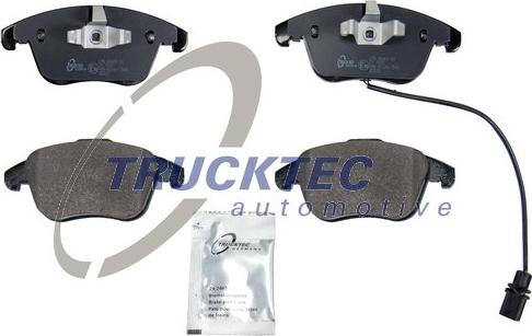 Trucktec Automotive 07.35.271 - Тормозные колодки, дисковые, комплект www.autospares.lv