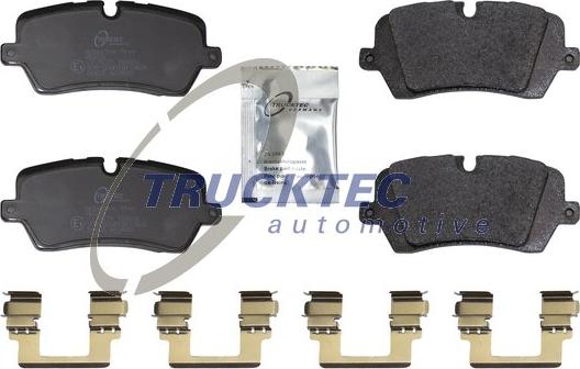 Trucktec Automotive 22.35.124 - Bremžu uzliku kompl., Disku bremzes www.autospares.lv