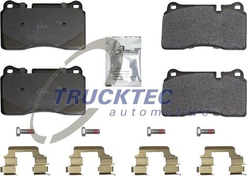 Trucktec Automotive 22.35.121 - Bremžu uzliku kompl., Disku bremzes www.autospares.lv