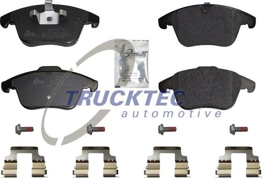 Trucktec Automotive 22.35.128 - Тормозные колодки, дисковые, комплект www.autospares.lv