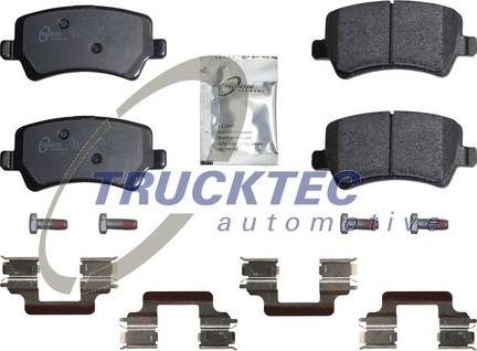 Trucktec Automotive 22.35.127 - Bremžu uzliku kompl., Disku bremzes www.autospares.lv