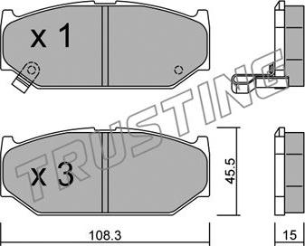 Trusting 914.0 - Piederumu komplekts, Bremžu loki www.autospares.lv