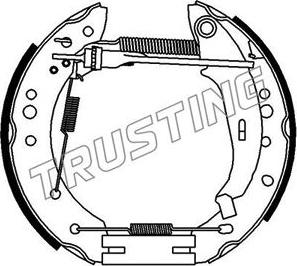 Trusting 6441 - Bremžu loku komplekts www.autospares.lv