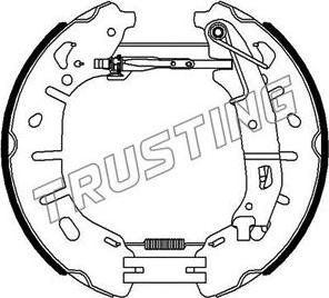 Trusting 6459 - Bremžu loku komplekts www.autospares.lv