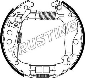 Trusting 6405 - Bremžu loku komplekts www.autospares.lv