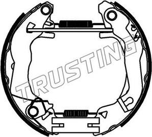 Trusting 6407 - Bremžu loku komplekts www.autospares.lv