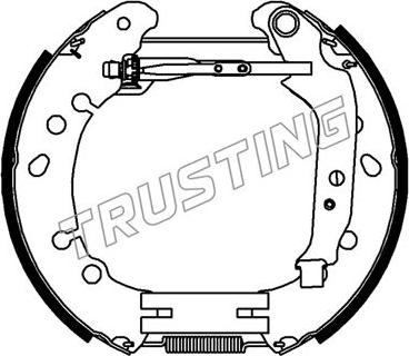 Trusting 6489 - Bremžu loku komplekts www.autospares.lv