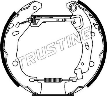 Trusting 6486 - Bremžu loku komplekts www.autospares.lv