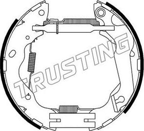 Trusting 6421 - Brake Shoe Set www.autospares.lv