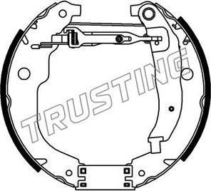 Trusting 6423 - Brake Shoe Set www.autospares.lv