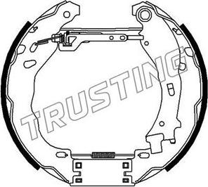 Trusting 6471 - Brake Shoe Set www.autospares.lv