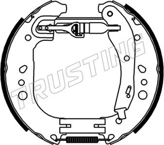 Trusting 6546 - Bremžu loku komplekts www.autospares.lv