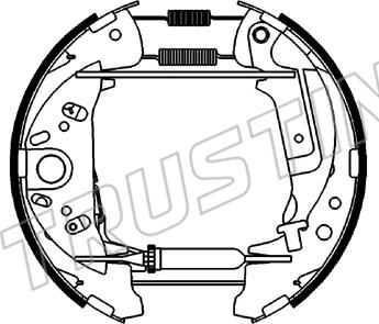 Trusting 654.2 - Brake Shoe Set www.autospares.lv