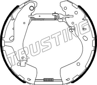 Trusting 652.0 - Bremžu loku komplekts www.autospares.lv