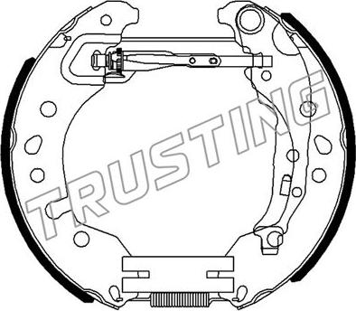 Trusting 6516 - Bremžu loku komplekts www.autospares.lv