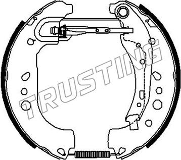 Trusting 6529 - Bremžu loku komplekts www.autospares.lv