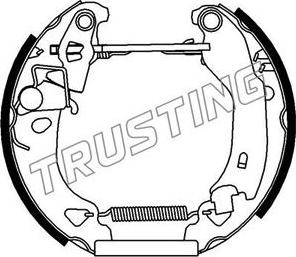 Trusting 6099 - Bremžu loku komplekts www.autospares.lv