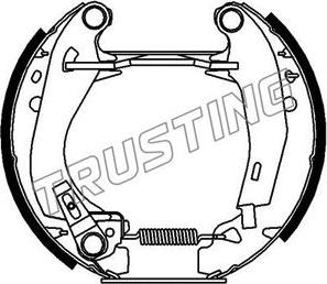 Trusting 6046 - Brake Shoe Set www.autospares.lv