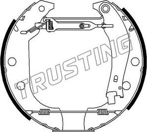 Trusting 6043 - Bremžu loku komplekts www.autospares.lv