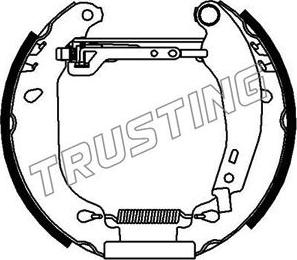 Trusting 6054 - Bremžu loku komplekts www.autospares.lv